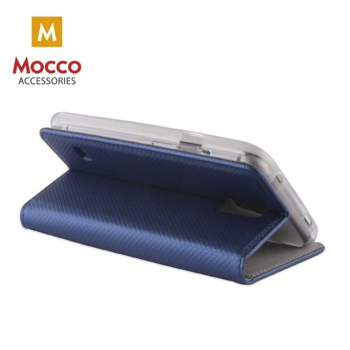 Apsauginis dėklas Mocco Smart Magnet Book Case, skirtas Xiaomi Redmi Note 5A (Y1), mėlynas kaina ir informacija | Telefono dėklai | pigu.lt