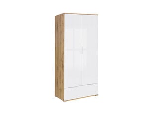Шкаф Zele 2D1S, белый цена и информация | Шкафы | pigu.lt