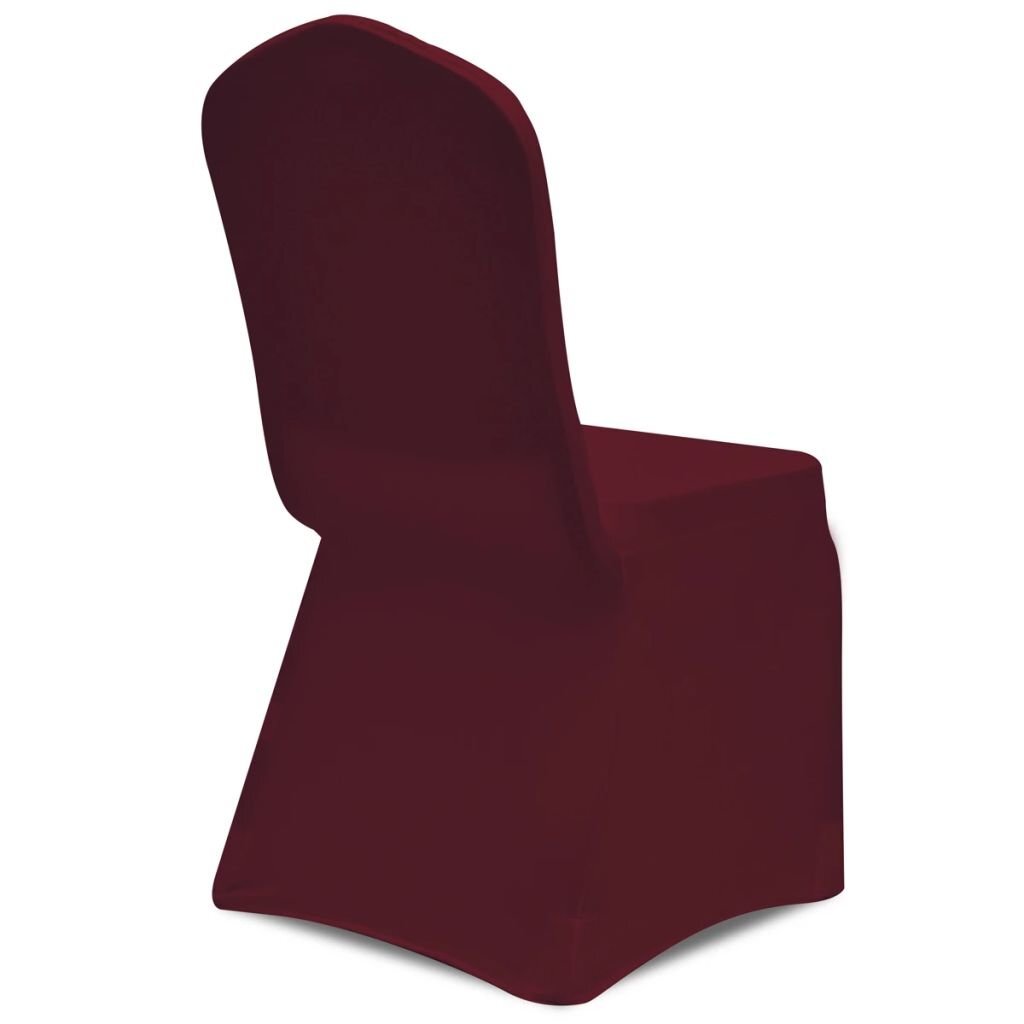 Kėdžių užvalkalai, 100 vnt., vyšninės spalvos цена и информация | Baldų užvalkalai | pigu.lt