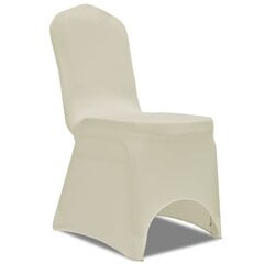 Чехлы для стульев, 100 шт., кремового цвета цена и информация | Чехлы для мебели | pigu.lt