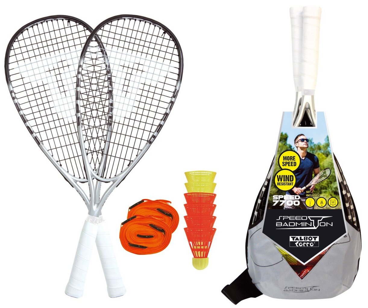 Greitojo badmintono rinkinys Talbot Torro Speed 7700 цена и информация | Badmintonas | pigu.lt