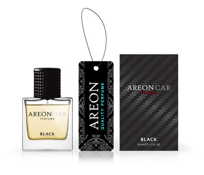 Освежитель воздуха Areon Car Perfume Black, 50 мл цена и информация | Освежители воздуха для салона | pigu.lt