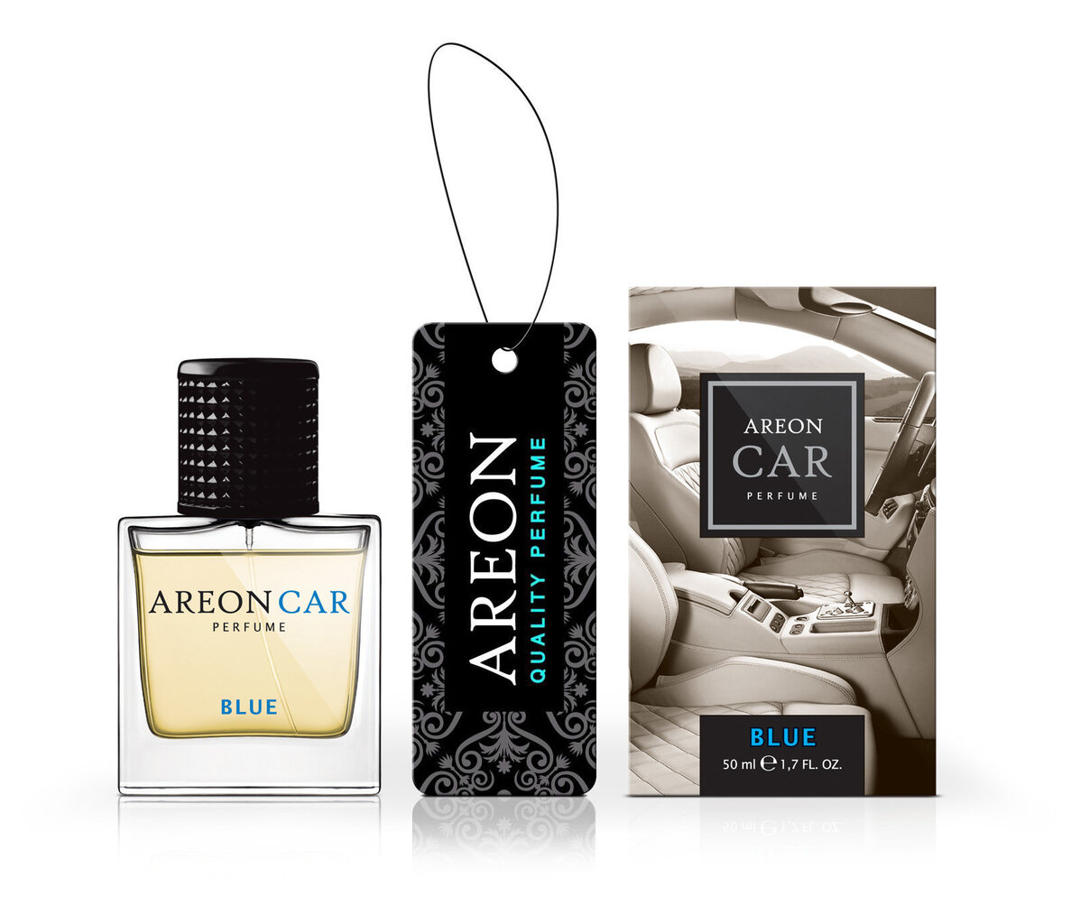 Oro gaiviklis Areon Car Perfume 50ml - Blue kaina ir informacija | Salono oro gaivikliai | pigu.lt