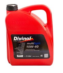 Variklinė alyva Divinol Multilight 10W40, 5L kaina ir informacija | Divinol Autoprekės | pigu.lt