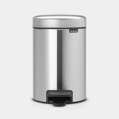 Brabantia мусорный бак NewIcon, 3 л, матовый, серый цена и информация | Мусорные баки | pigu.lt