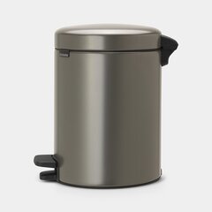 Brabantia мусорное ведро NewIcon, 5 л, серый цена и информация | Мусорные баки | pigu.lt