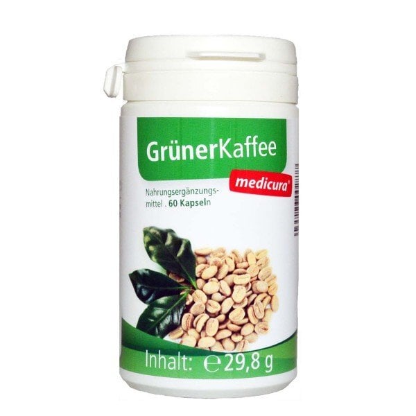 Maisto papildas Green Coffee Medicura, 60 kapsulių цена и информация | Vitaminai, maisto papildai, preparatai grožiui | pigu.lt