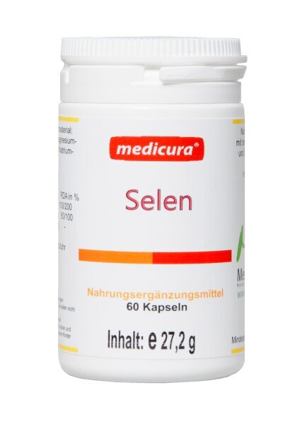 Maisto papildas Medicura Selenas, 60 kapsulių цена и информация | Vitaminai, maisto papildai, preparatai grožiui | pigu.lt