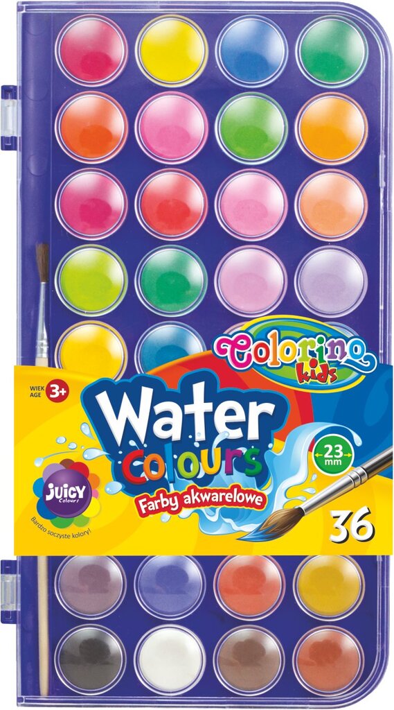 Akvarelė Colorino Kids, 36 spalvų kaina ir informacija | Piešimo, tapybos, lipdymo reikmenys | pigu.lt