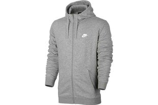 Джемпер мужской Nike NSW FZ FT Club M 804391063, серый цена и информация | Мужские толстовки | pigu.lt