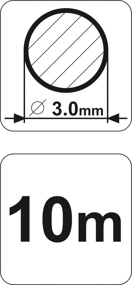 Valas trimeriams (apvalus) Flo d-3,0mm x 10m (89406) kaina ir informacija | Sodo technikos dalys | pigu.lt