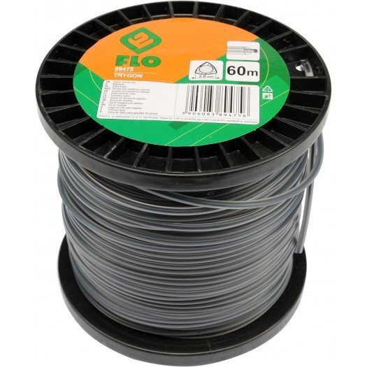 Valas trimeriams (trikampis) Trygon Flo d-3,0mm x 60m (89475) kaina ir informacija | Sodo technikos dalys | pigu.lt