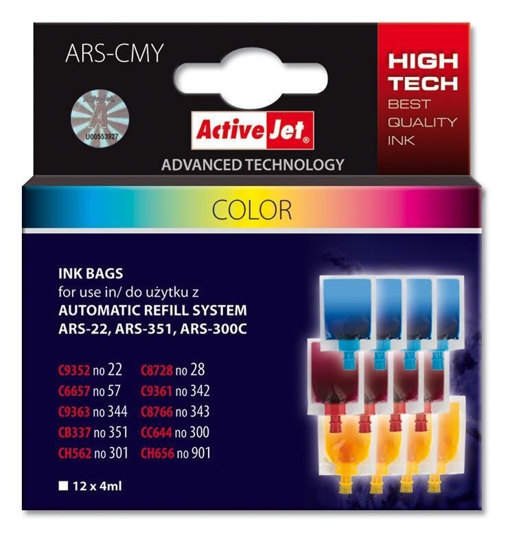 Kasetės lazeriniams spausdintuvams Activejet ARS-CMY kaina ir informacija | Kasetės lazeriniams spausdintuvams | pigu.lt