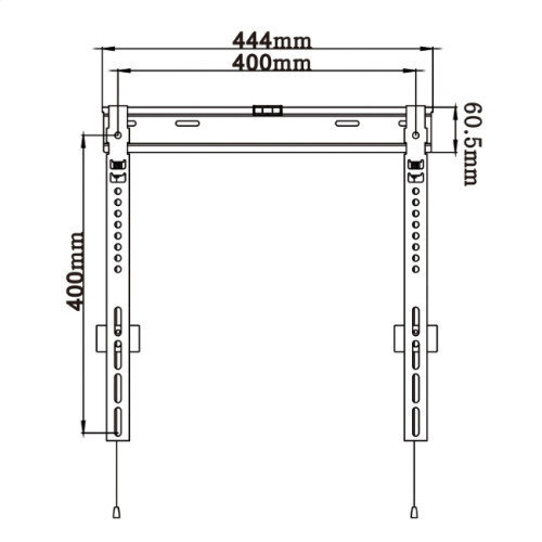 Omega OU400SF 23-60” kaina ir informacija | Televizorių laikikliai, tvirtinimai | pigu.lt