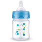 Antikolinis buteliukas su silikoniniu žinduku Bayby, 0 mėn., 120 ml, mėlynas kaina ir informacija | Buteliukai kūdikiams ir jų priedai | pigu.lt