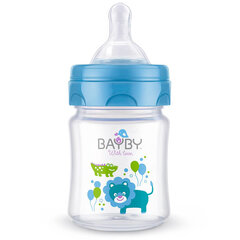 Antikolinis buteliukas su silikoniniu žinduku Bayby, 0 mėn., 120 ml, mėlynas kaina ir informacija | BAYBY Vaikams ir kūdikiams | pigu.lt