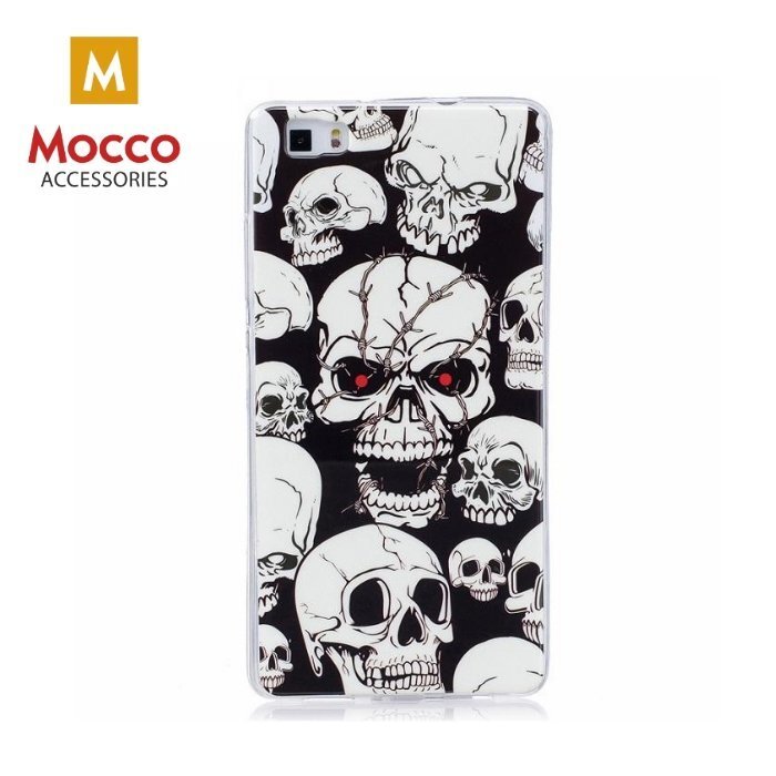 Telefono dėklas Mocco Fashion Case Glow in The Dark Skull, skirtas Apple iPhone X telefonui, juodas цена и информация | Telefono dėklai | pigu.lt