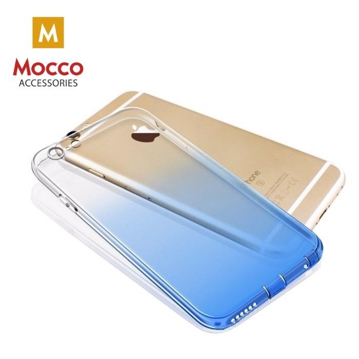 Telefono dėklas Mocco Gradient Back Case, skirtas Samsung G955 Galaxy S8 Plus telefonui, skaidrus-mėlynas kaina ir informacija | Telefono dėklai | pigu.lt
