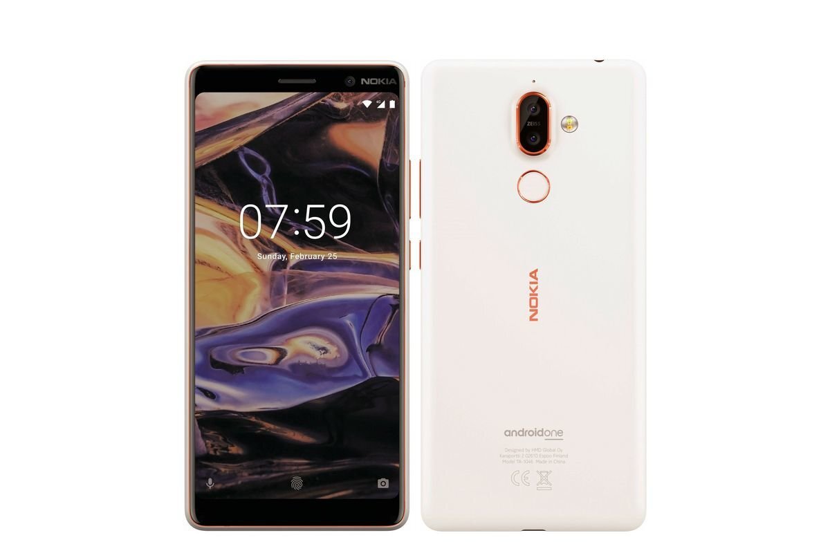 Nokia 7 Plus 64GB, Dual SIM, Balta kaina ir informacija | Mobilieji telefonai | pigu.lt