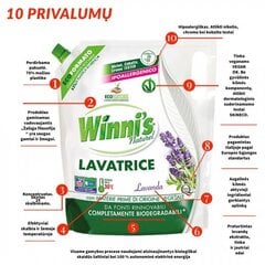 EKO švelnus audinių skalbiklis Levandų aromato Winni's 1250 ml kaina ir informacija | Skalbimo priemonės | pigu.lt