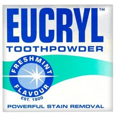 Valomoji dantų pudra Eucryl Freshmint 50 g kaina ir informacija | Dantų šepetėliai, pastos | pigu.lt
