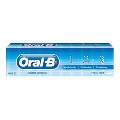 Dantų pasta Oral-B 123 Fresh Mint 100 ml kaina ir informacija | Dantų šepetėliai, pastos | pigu.lt