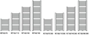 Полотенцесушитель Instal Projekt Retto RET-50/110 цена и информация | Полотенцесушители | pigu.lt