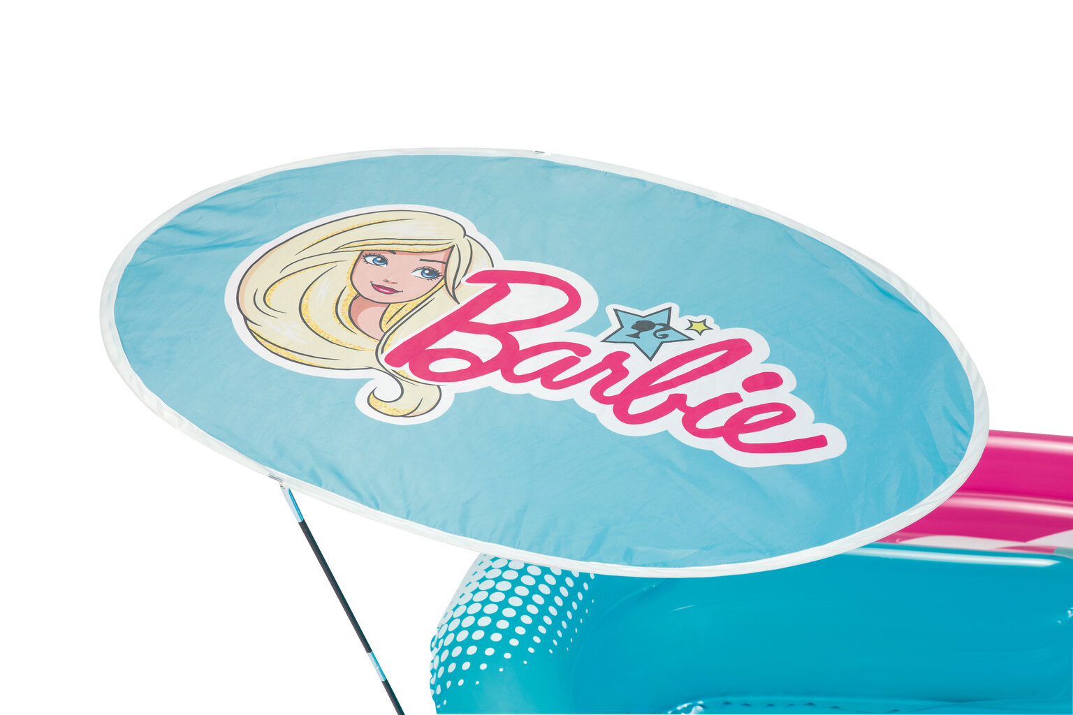 Pripučiamas plaustas - čiužinys dviems 2 in 1, Bestway Barbie цена и информация | Pripučiamos ir paplūdimio prekės | pigu.lt