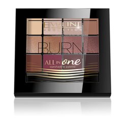 Палитра теней Eveline All In One Eyeshadow 03 Burn, 12 г цена и информация | Тушь, средства для роста ресниц, тени для век, карандаши для глаз | pigu.lt