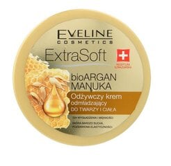 Maitinamasis veido ir kūno kremas Eveline Extra Soft Bio Argan 175 ml kaina ir informacija | Kūno kremai, losjonai | pigu.lt