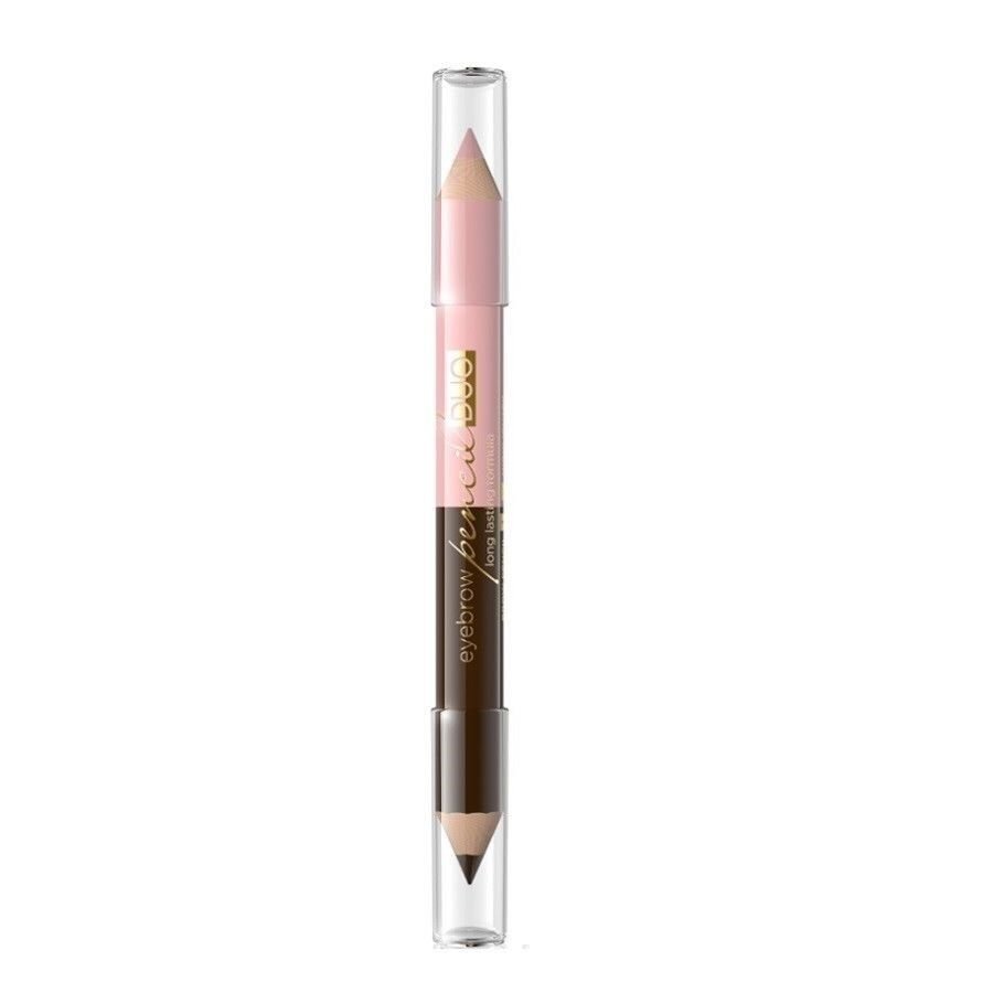 Antakių pieštukas - švytėjimo suteikianti priemonė 2 in 1 Eveline 1,5 g цена и информация | Antakių dažai, pieštukai | pigu.lt