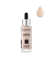 Eveline Liquid Control HD Mattifying Drops Foundation 005 Ivory 32 мл цена и информация | Пудры, базы под макияж | pigu.lt