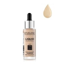 Makiažo pagrindas Eveline Liquid Control HD Mattifying Drops 32 ml, 015 Light Vanilla kaina ir informacija | Eveline Cosmetics Kvepalai, kosmetika | pigu.lt