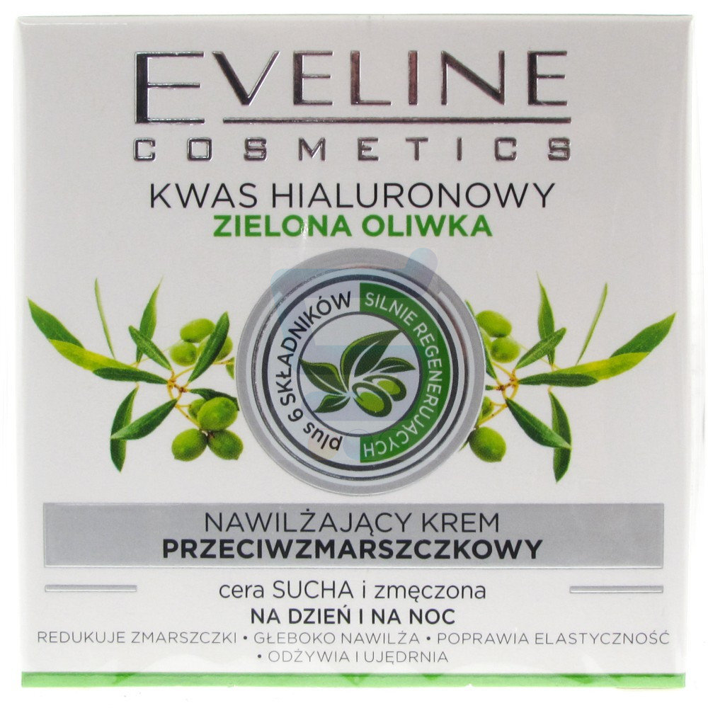 Drėkinamasis kremas su alyvuogių lapų ekstraktu Eveline Nature Line 3D Green Olive 50 ml цена и информация | Veido kremai | pigu.lt