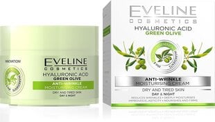 Drėkinamasis kremas su alyvuogių lapų ekstraktu Eveline Nature Line 3D Green Olive 50 ml цена и информация | Кремы для лица | pigu.lt