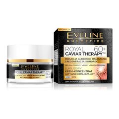 Jauninamasis dieninis veido kremas Eveline Royal Caviar Therapy 60+ 50 ml kaina ir informacija | Veido kremai | pigu.lt