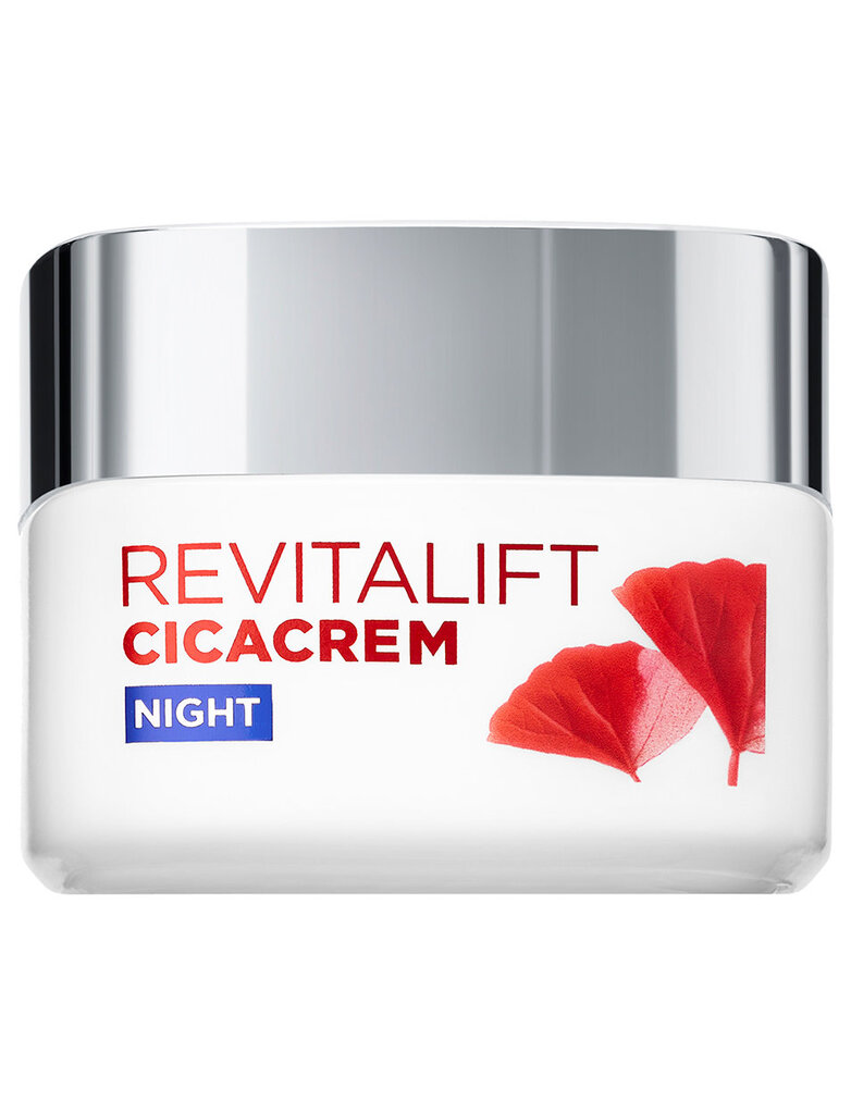 Naktinis veido kremas nuo senėjimo požymių L'Oreal Paris Revitalift Cicacream Anti-Aging & Repairing Wrap-Cream 40 ml kaina ir informacija | Veido kremai | pigu.lt