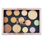 Veido kontūravimo paletė Makeup Revolution Pro HD Palette The Works Light/Medium 27 g kaina ir informacija | Makiažo pagrindai, pudros | pigu.lt