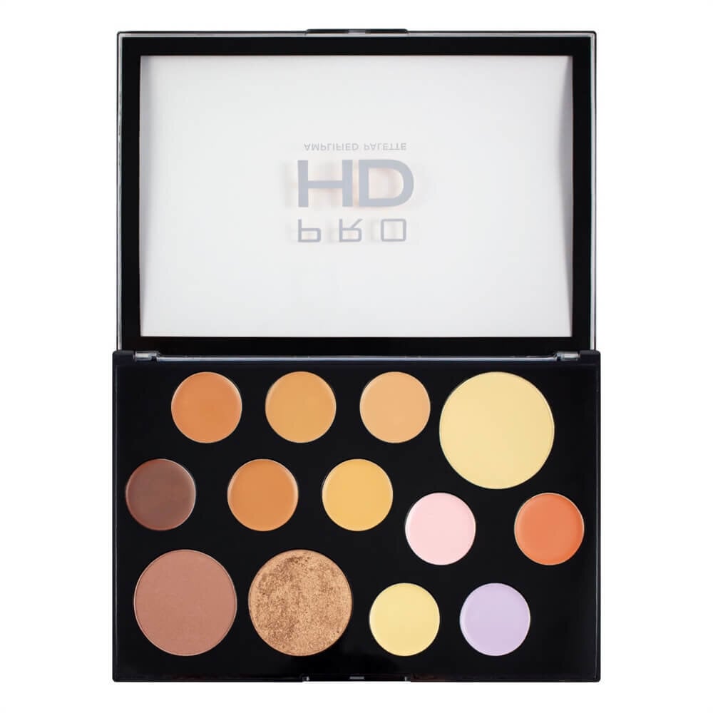 Veido kontūravimo paletė Makeup Revolution Pro HD Palette The Works Medium/Dark 27 g цена и информация | Makiažo pagrindai, pudros | pigu.lt
