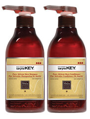 Atkuriamasis plaukų priežiūros rinkinys Saryna KEY Pure African Shea šampūnas 500 ml + kondicionierius 500 ml kaina ir informacija | Šampūnai | pigu.lt