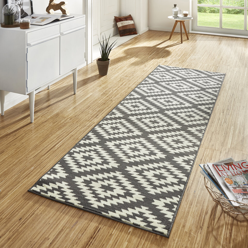 Hanse Home kiliminis takas Nordic Grey, 80x400 cm kaina ir informacija | Kilimai | pigu.lt