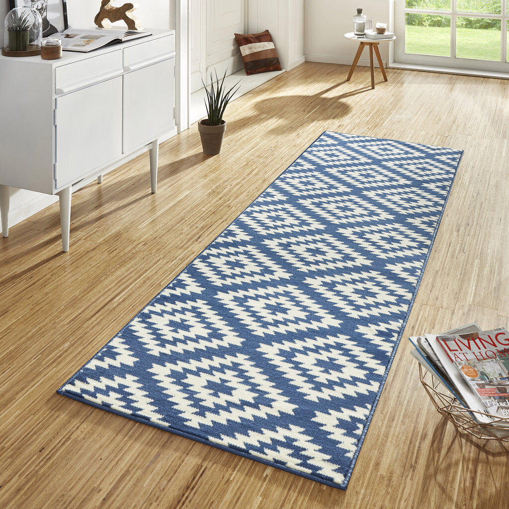 Hanse Home kiliminis takas  Nordic Blue, 80x250 cm   цена и информация | Kilimai | pigu.lt