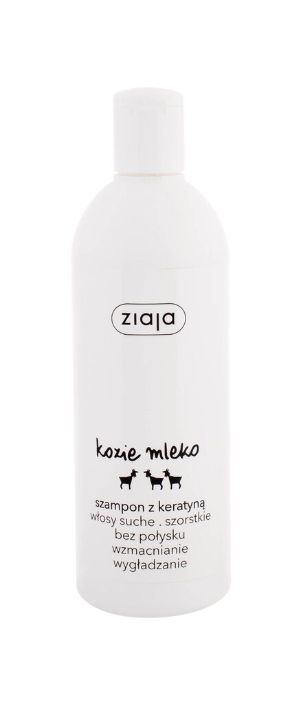 Plaukų šampūnas su ožkų pienu ir keratinu Ziaja 400 ml kaina ir informacija | Šampūnai | pigu.lt