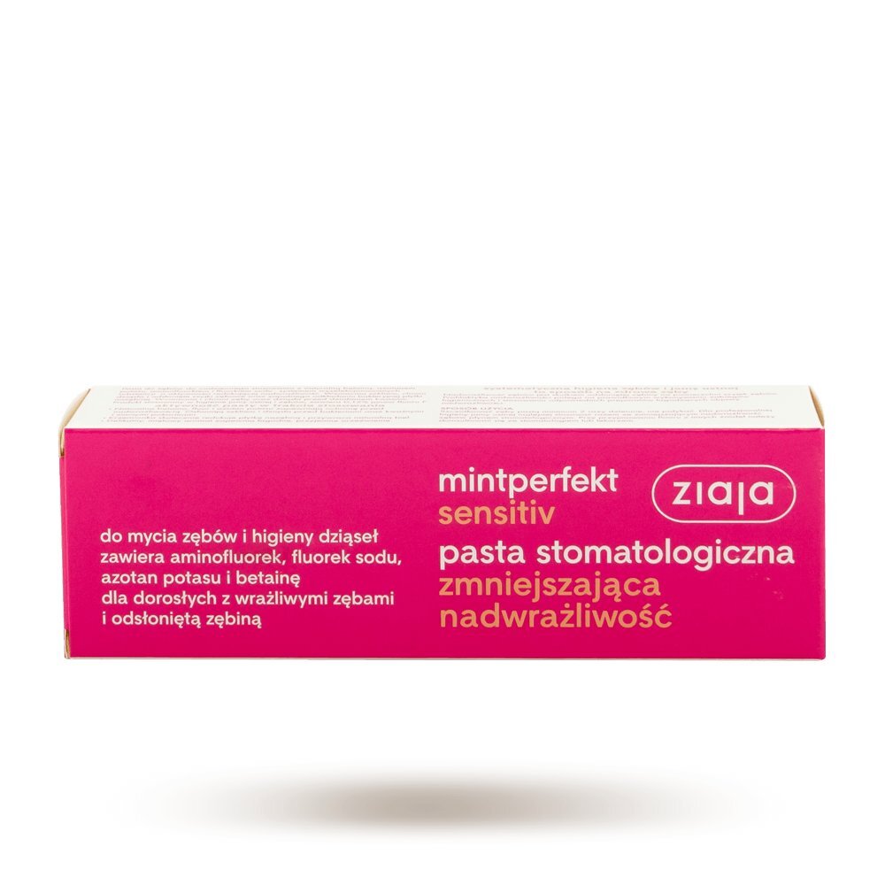 Mažinanti jautrumą dantų pasta Ziaja Mintperfekt Sensitiv 75 ml цена и информация | Dantų šepetėliai, pastos | pigu.lt