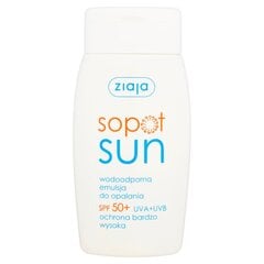 Apsauginė emulsija nuo saulės Ziaja Sopot Sun SPF50+ 125 ml, vandeniui atspari цена и информация | Кремы от загара | pigu.lt