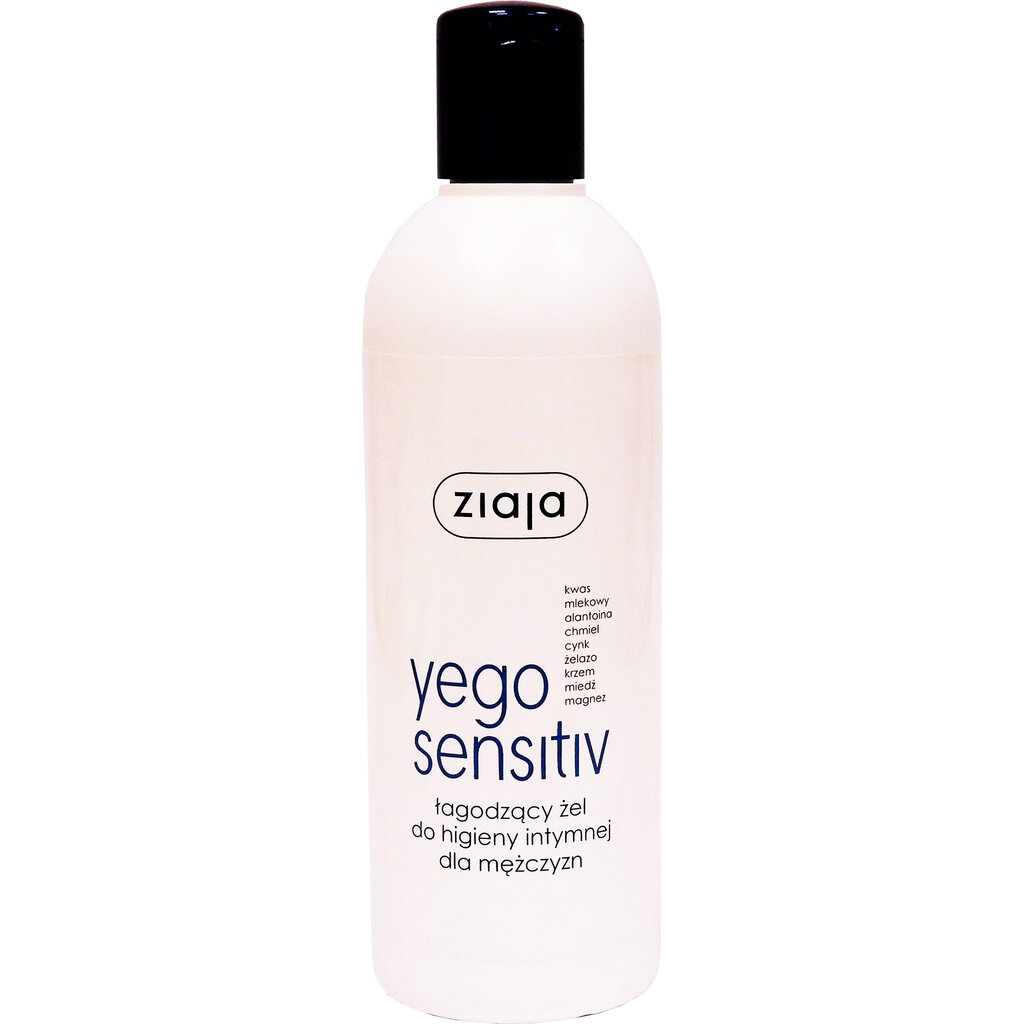 Intymios higienos prausiklis Ziaja Yego Sensitiv vyrams, 300 ml цена и информация | Intymios higienos prausikliai | pigu.lt