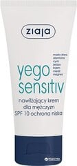 Drėkinamasis veido kremas skirtas vyrams Ziaja Yego Sensitiv SPF10 50 ml kaina ir informacija | Veido kremai | pigu.lt