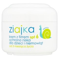 Kūno kremas vaikams Ziaja Ziajka SPF6 50 ml kaina ir informacija | Kremai nuo saulės | pigu.lt