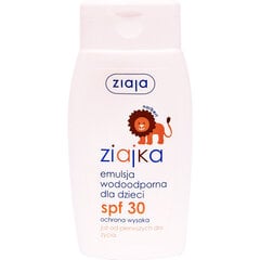 Водостойкая солнцезащитная эмульсия для детей Ziaja Ziajka SPF30 125 мд цена и информация | Косметика для мам и детей | pigu.lt