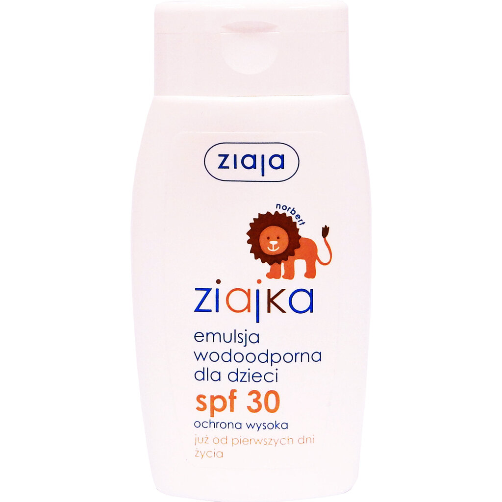 Vandeniui atspari emulsija nuo saulės vaikams Ziaja Ziajka SPF30 125 ml kaina ir informacija | Kosmetika vaikams ir mamoms | pigu.lt